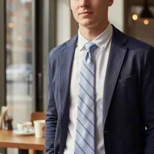 Nautica Classic Blue and Gray Tie